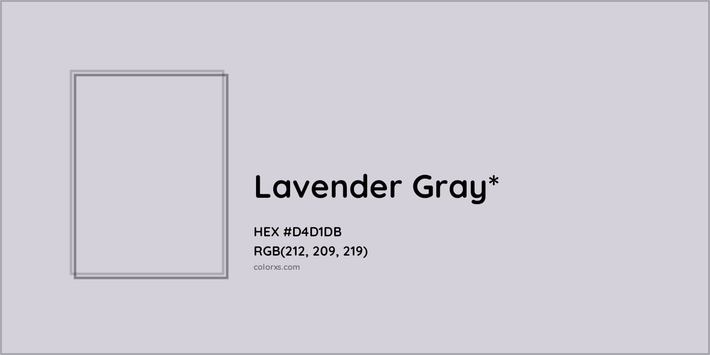 HEX #D4D1DB Color Name, Color Code, Palettes, Similar Paints, Images