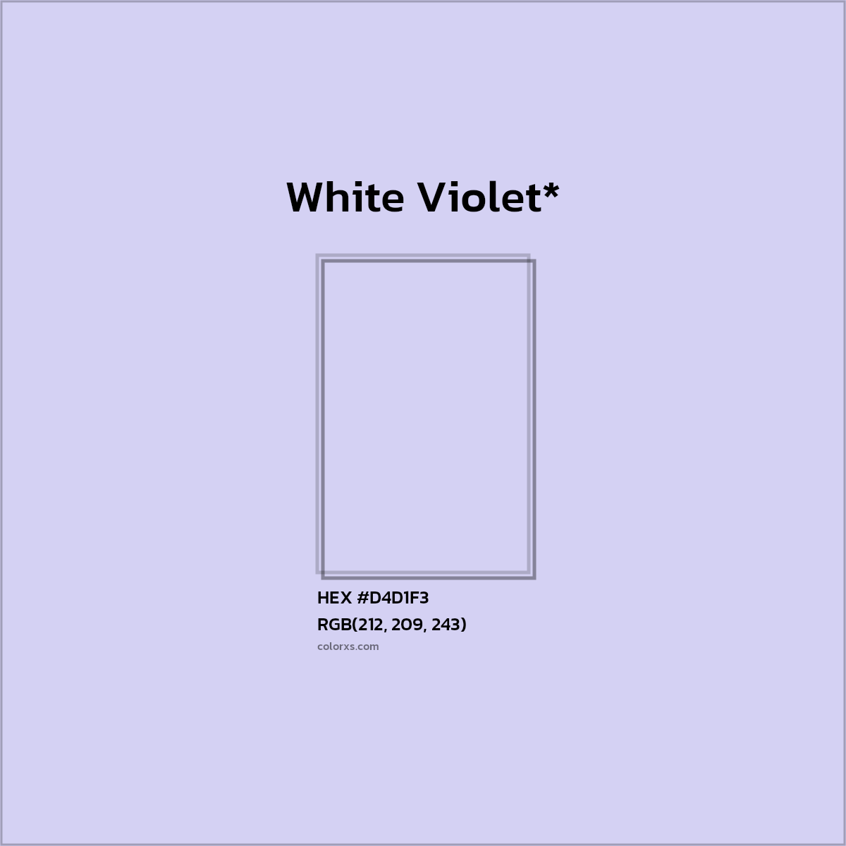 HEX #D4D1F3 Color Name, Color Code, Palettes, Similar Paints, Images