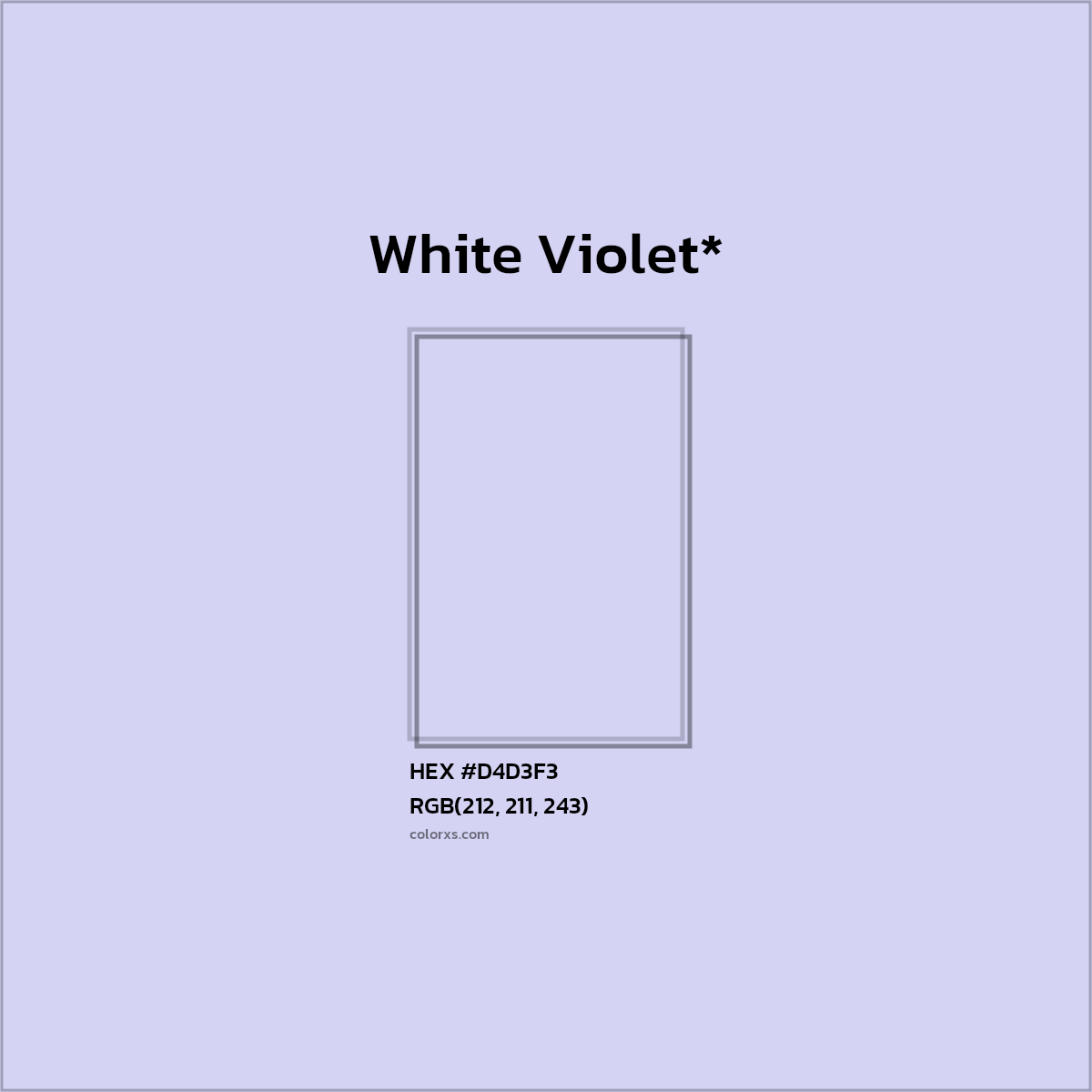 HEX #D4D3F3 Color Name, Color Code, Palettes, Similar Paints, Images