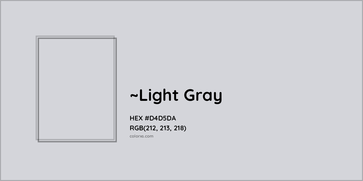 HEX #D4D5DA Color Name, Color Code, Palettes, Similar Paints, Images