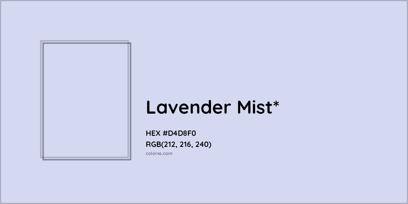 HEX #D4D8F0 Color Name, Color Code, Palettes, Similar Paints, Images