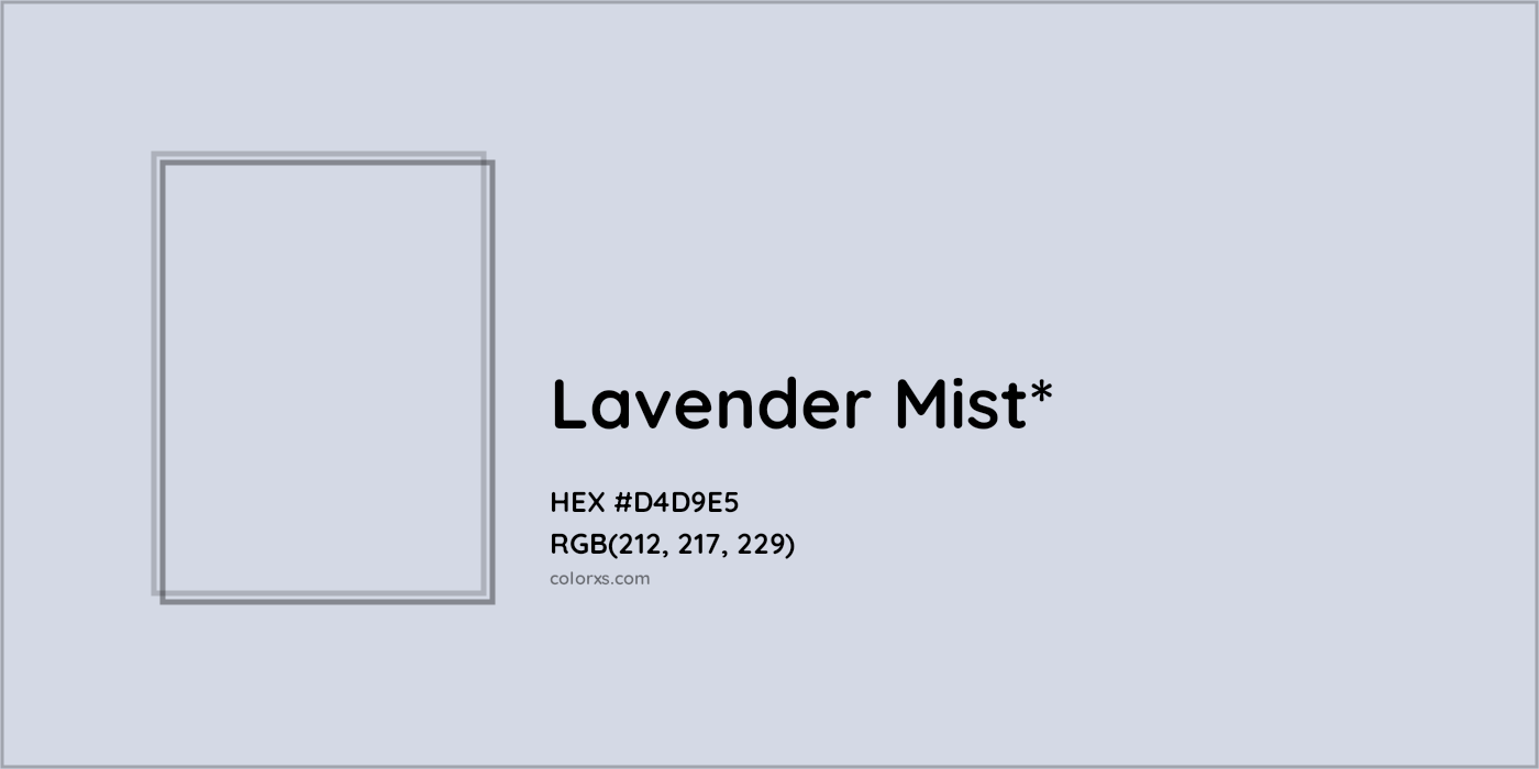HEX #D4D9E5 Color Name, Color Code, Palettes, Similar Paints, Images