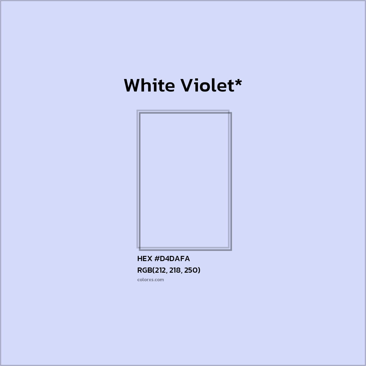 HEX #D4DAFA Color Name, Color Code, Palettes, Similar Paints, Images