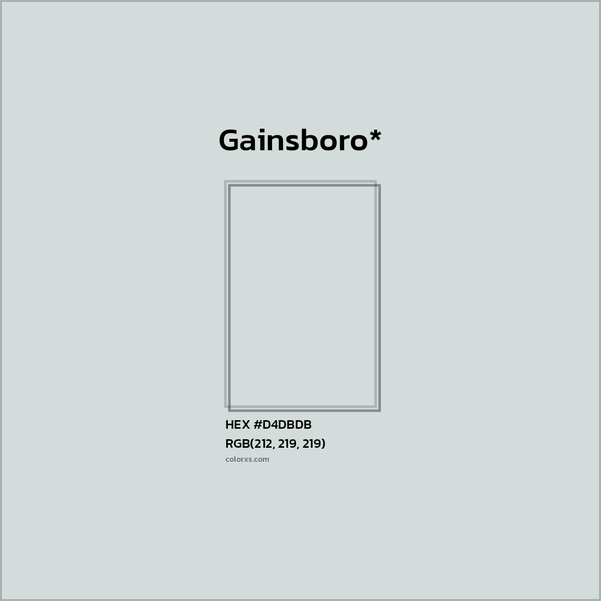 HEX #D4DBDB Color Name, Color Code, Palettes, Similar Paints, Images