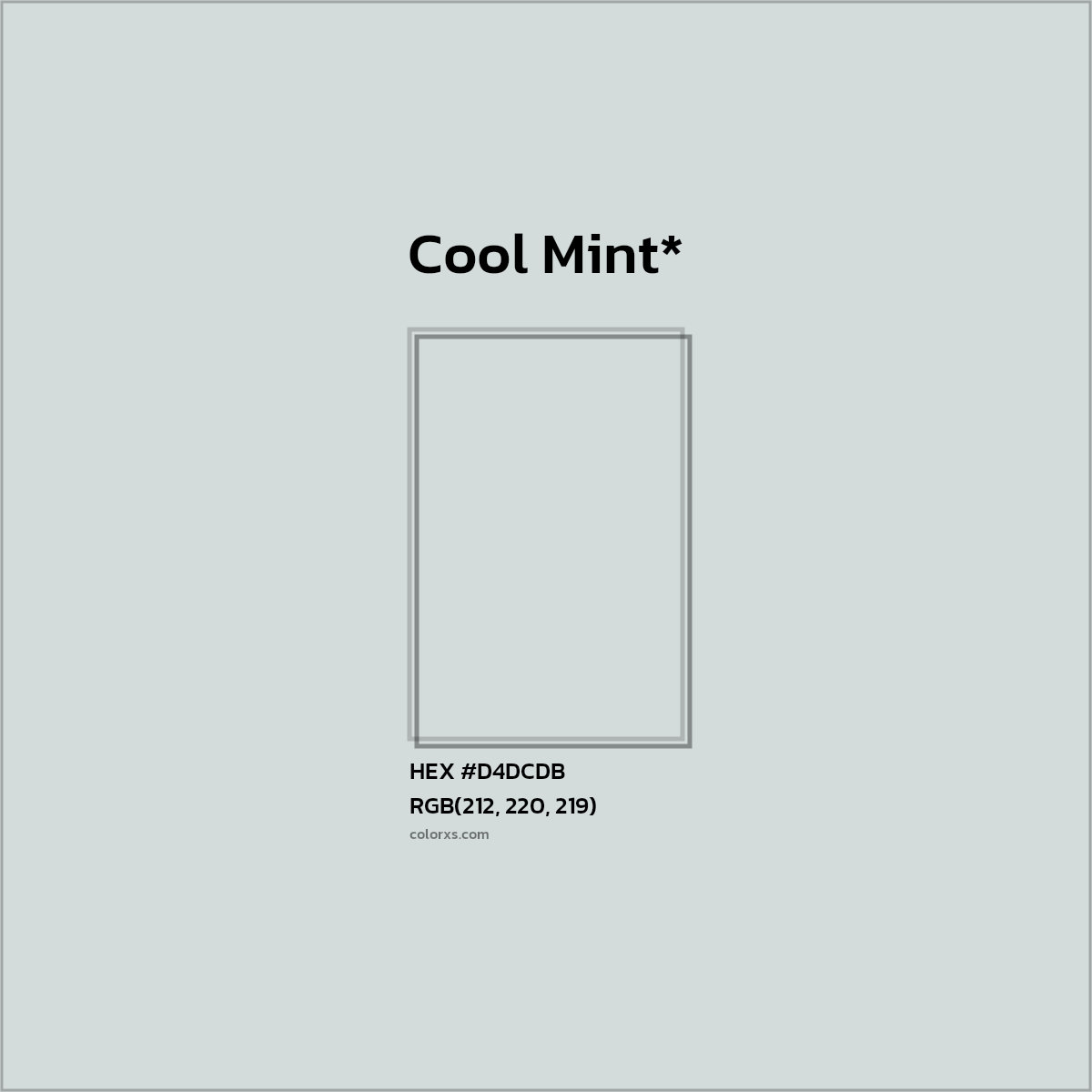 HEX #D4DCDB Color Name, Color Code, Palettes, Similar Paints, Images
