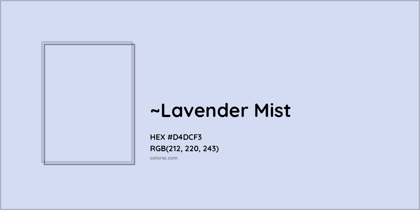 HEX #D4DCF3 Color Name, Color Code, Palettes, Similar Paints, Images