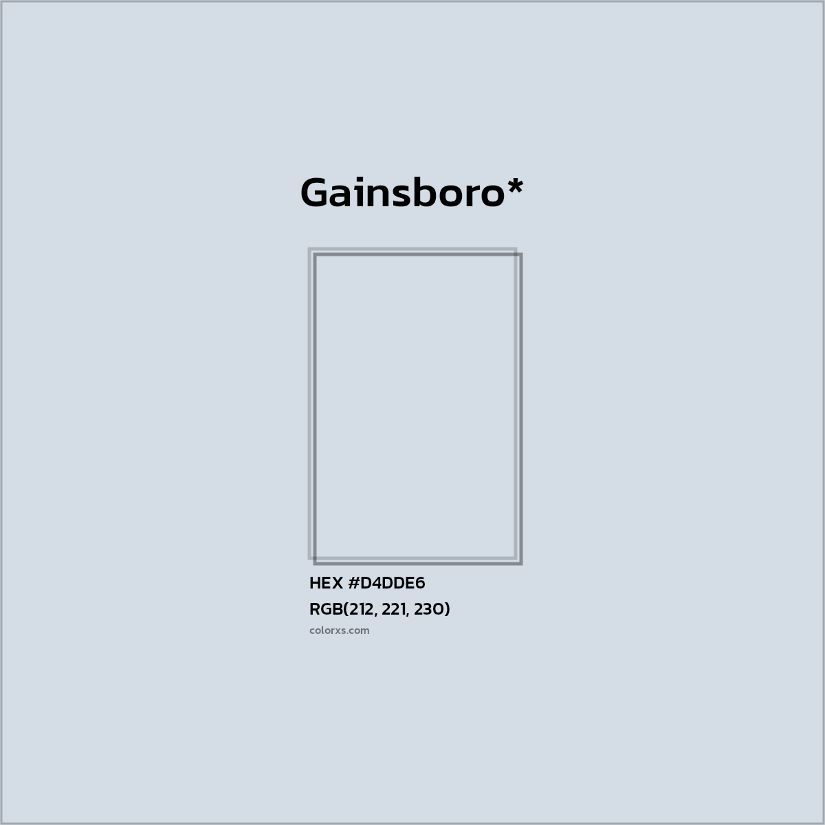 HEX #D4DDE6 Color Name, Color Code, Palettes, Similar Paints, Images
