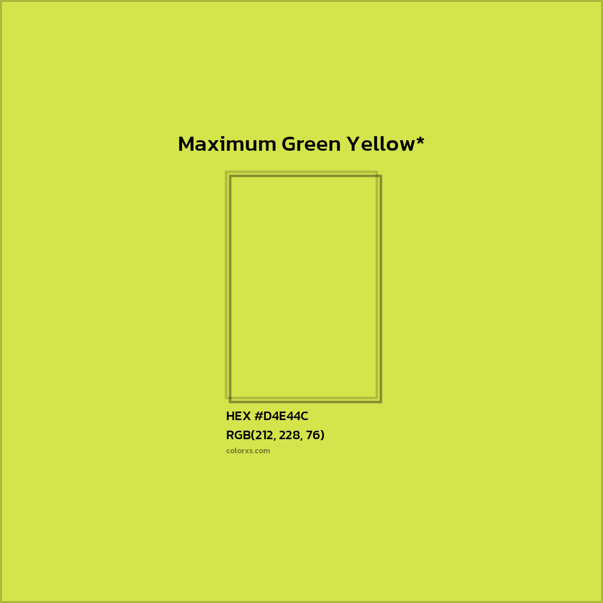 HEX #D4E44C Color Name, Color Code, Palettes, Similar Paints, Images