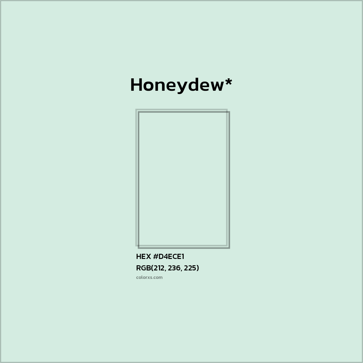HEX #D4ECE1 Color Name, Color Code, Palettes, Similar Paints, Images