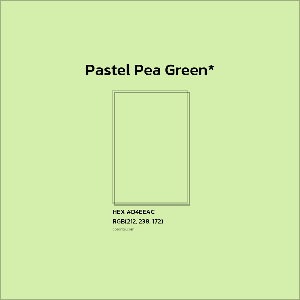HEX #D4EEAC Color Name, Color Code, Palettes, Similar Paints, Images