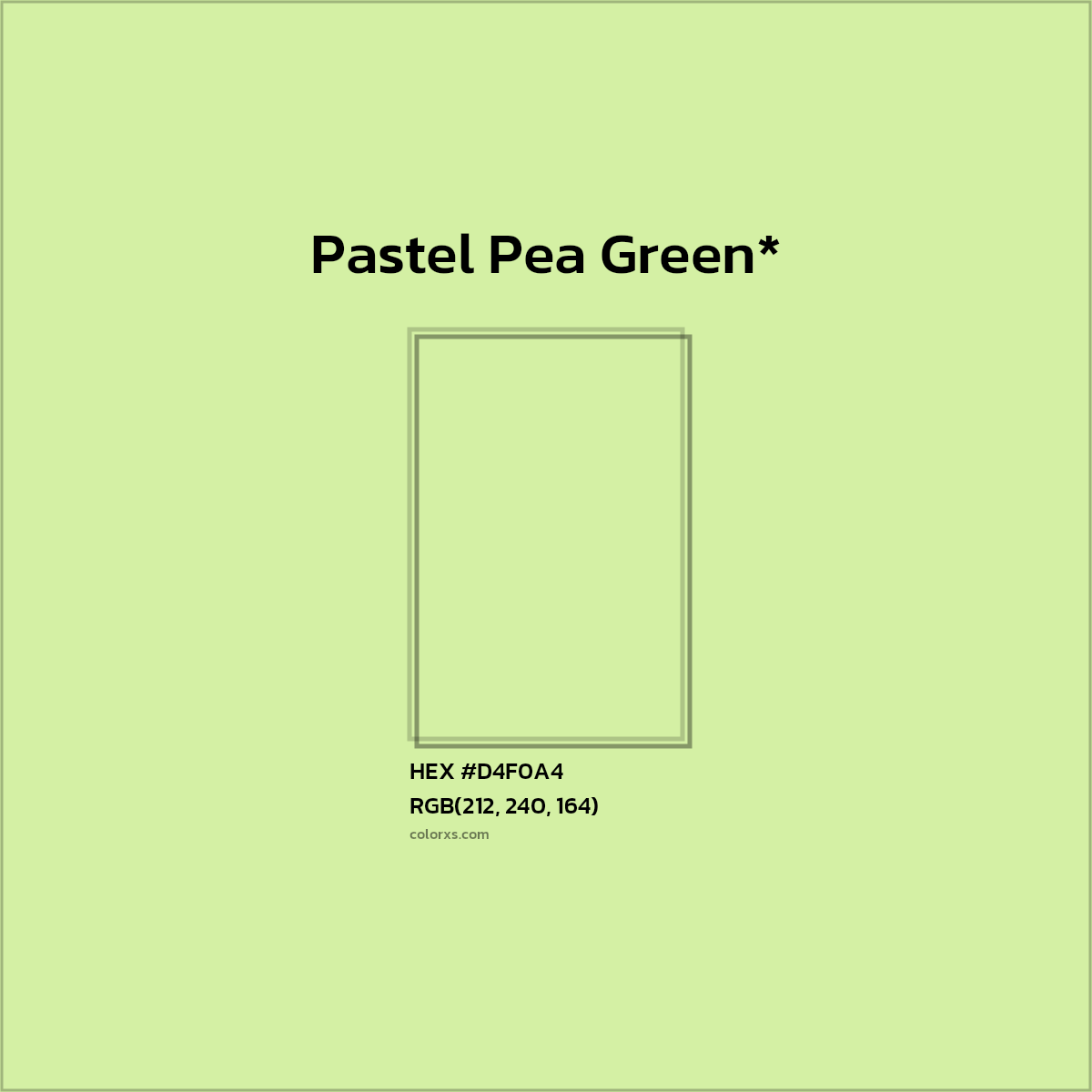 HEX #D4F0A4 Color Name, Color Code, Palettes, Similar Paints, Images