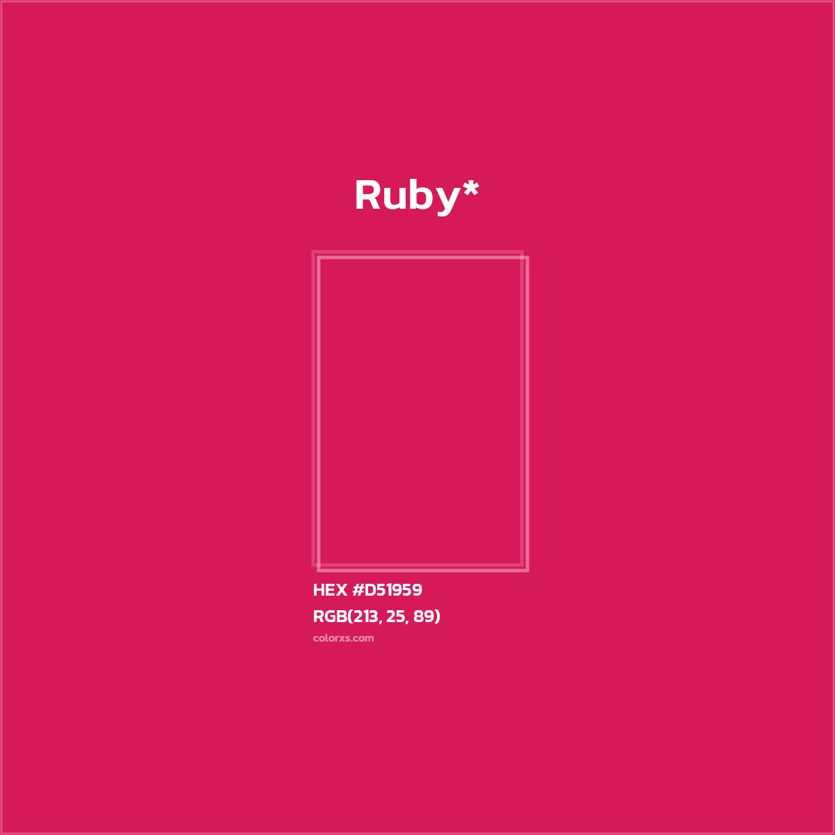 HEX #D51959 Color Name, Color Code, Palettes, Similar Paints, Images