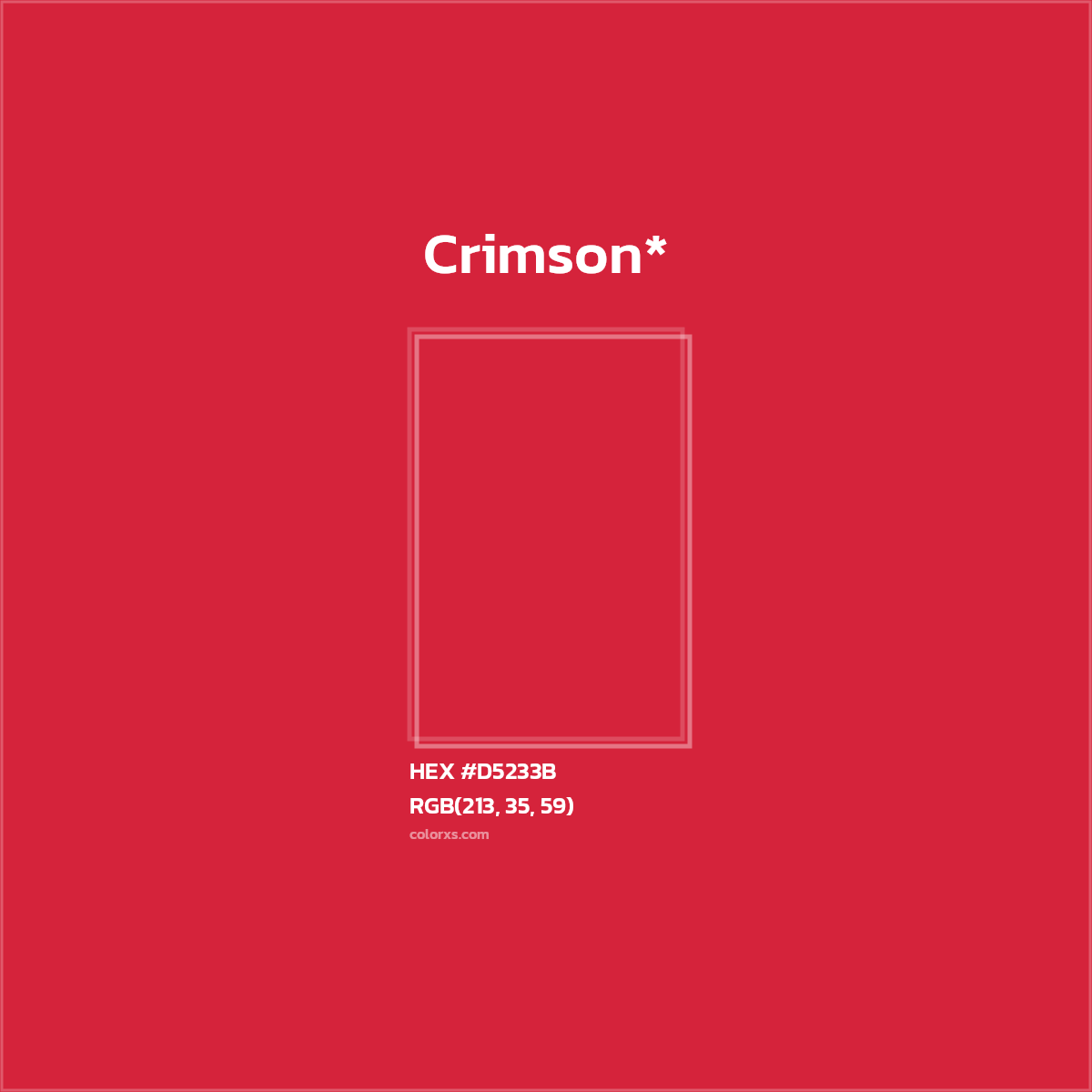 HEX #D5233B Color Name, Color Code, Palettes, Similar Paints, Images