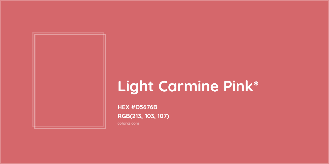 HEX #D5676B Color Name, Color Code, Palettes, Similar Paints, Images