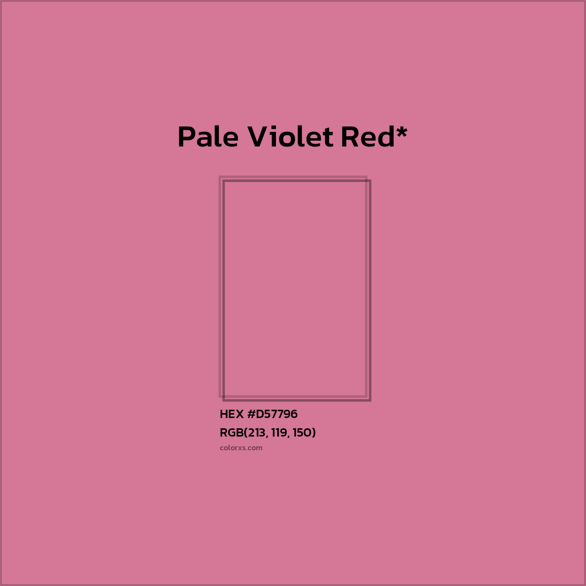 HEX #D57796 Color Name, Color Code, Palettes, Similar Paints, Images