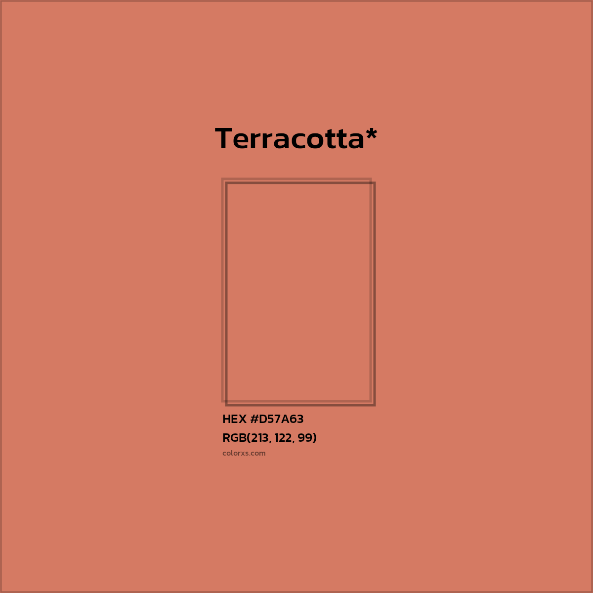 HEX #D57A63 Color Name, Color Code, Palettes, Similar Paints, Images