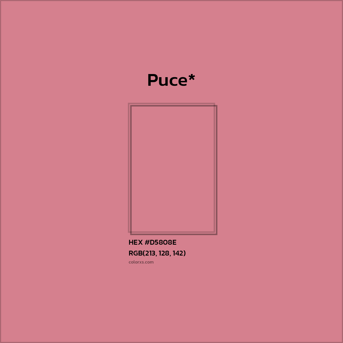 HEX #D5808E Color Name, Color Code, Palettes, Similar Paints, Images