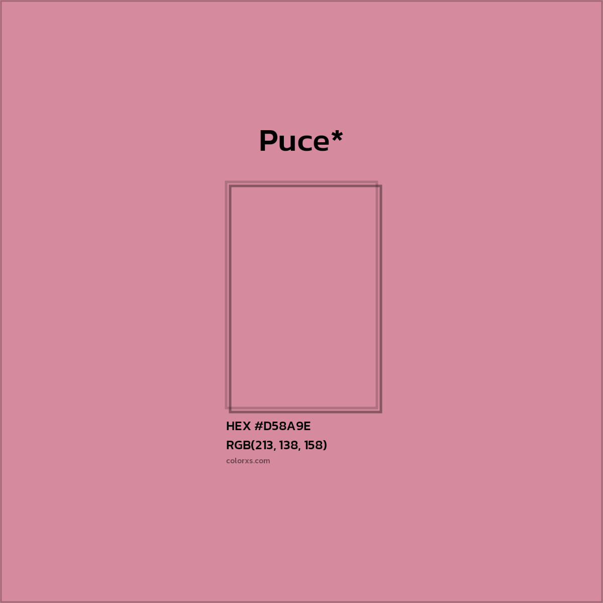 HEX #D58A9E Color Name, Color Code, Palettes, Similar Paints, Images