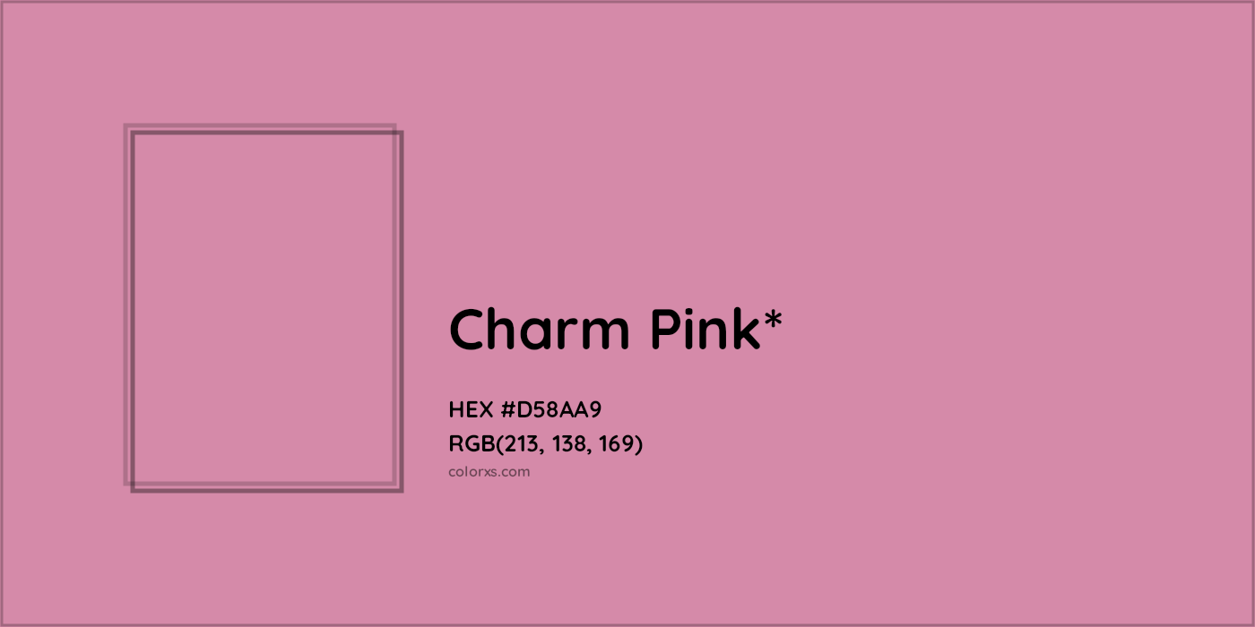 HEX #D58AA9 Color Name, Color Code, Palettes, Similar Paints, Images