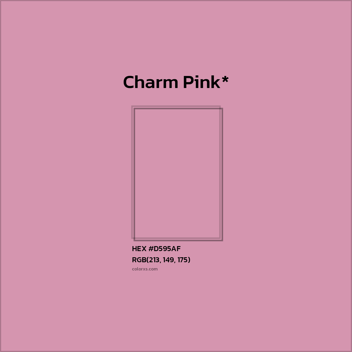 HEX #D595AF Color Name, Color Code, Palettes, Similar Paints, Images