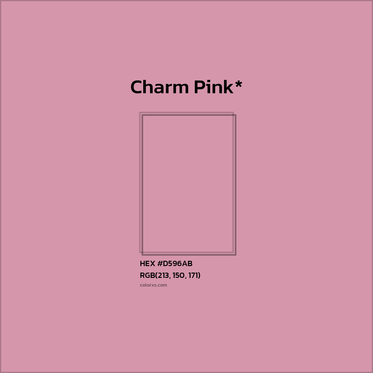 HEX #D596AB Color Name, Color Code, Palettes, Similar Paints, Images