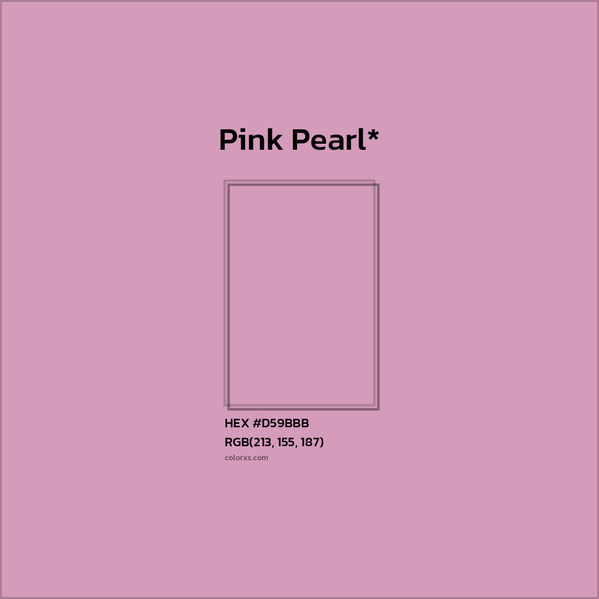 HEX #D59BBB Color Name, Color Code, Palettes, Similar Paints, Images