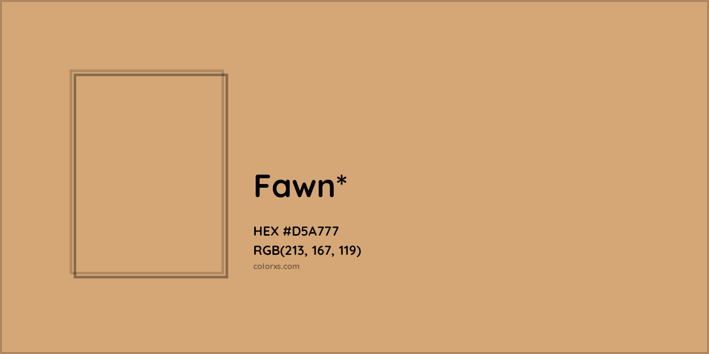 HEX #D5A777 Color Name, Color Code, Palettes, Similar Paints, Images