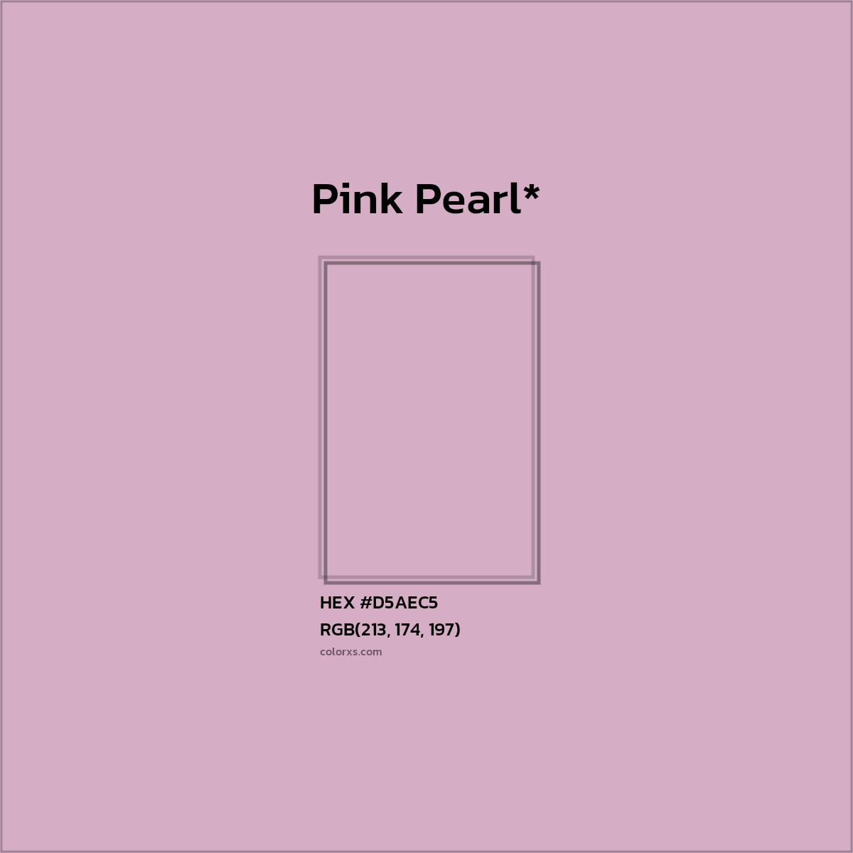 HEX #D5AEC5 Color Name, Color Code, Palettes, Similar Paints, Images
