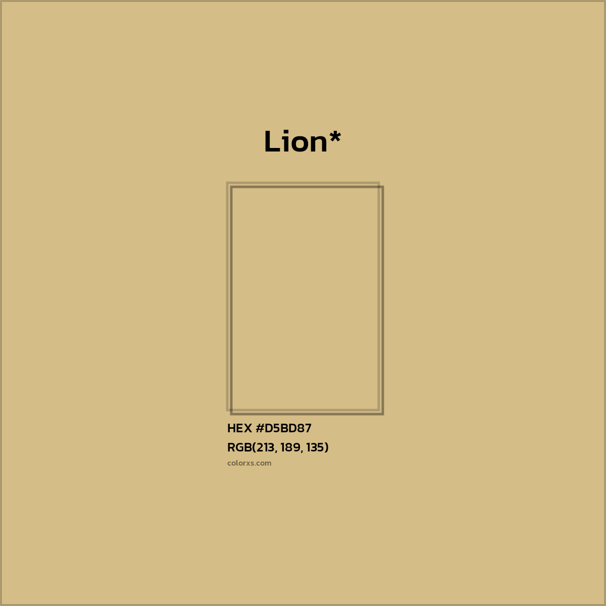 HEX #D5BD87 Color Name, Color Code, Palettes, Similar Paints, Images