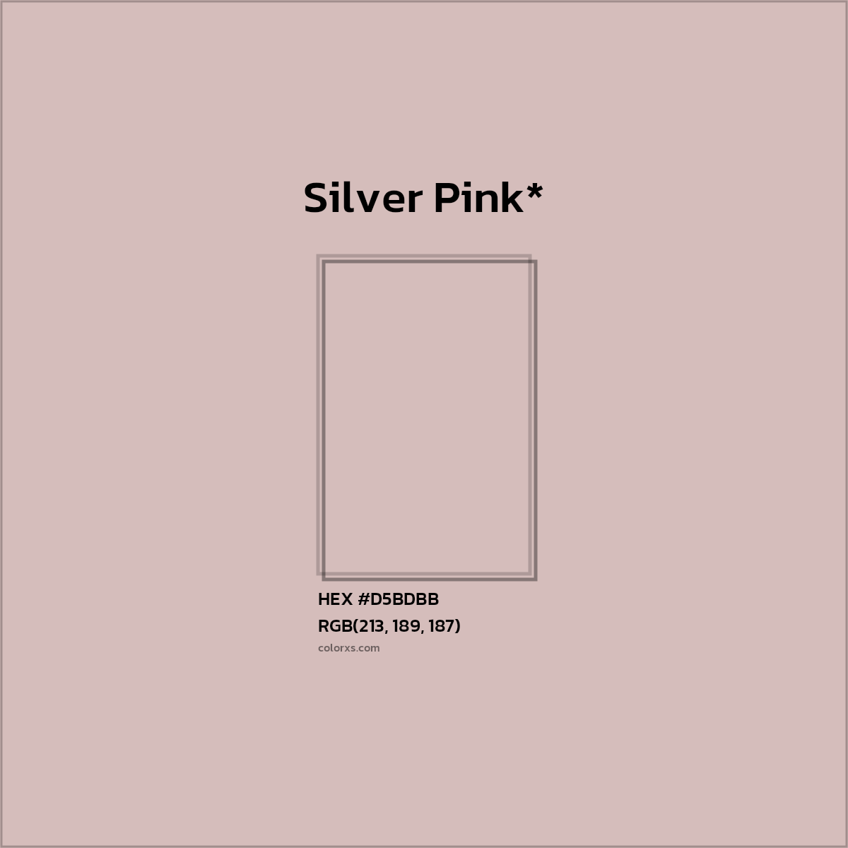 HEX #D5BDBB Color Name, Color Code, Palettes, Similar Paints, Images