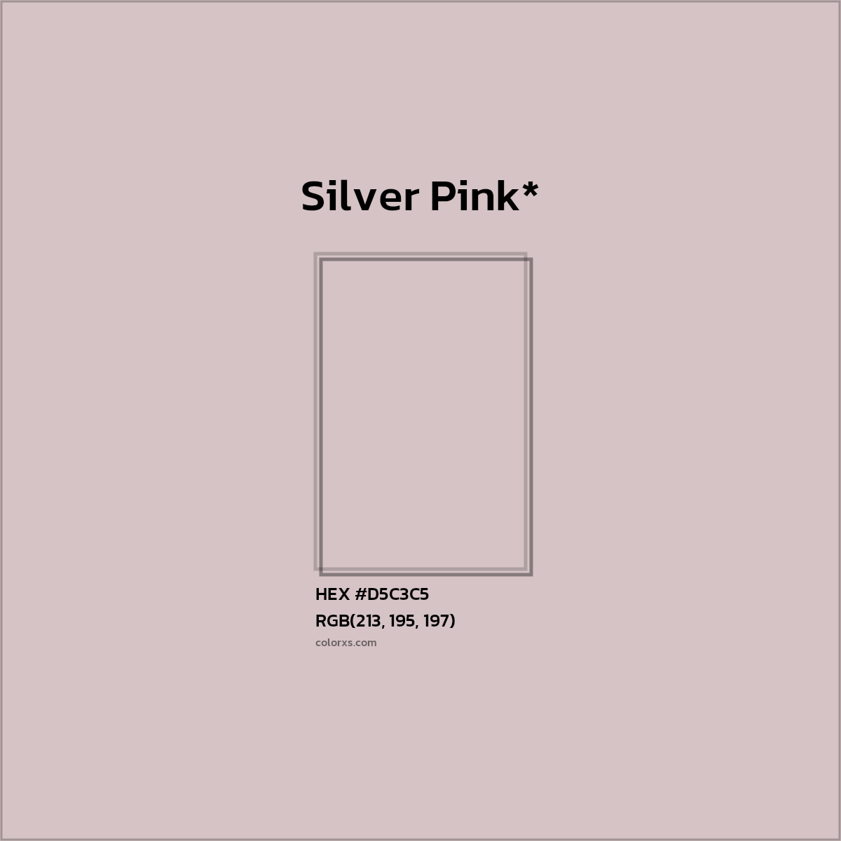 HEX #D5C3C5 Color Name, Color Code, Palettes, Similar Paints, Images