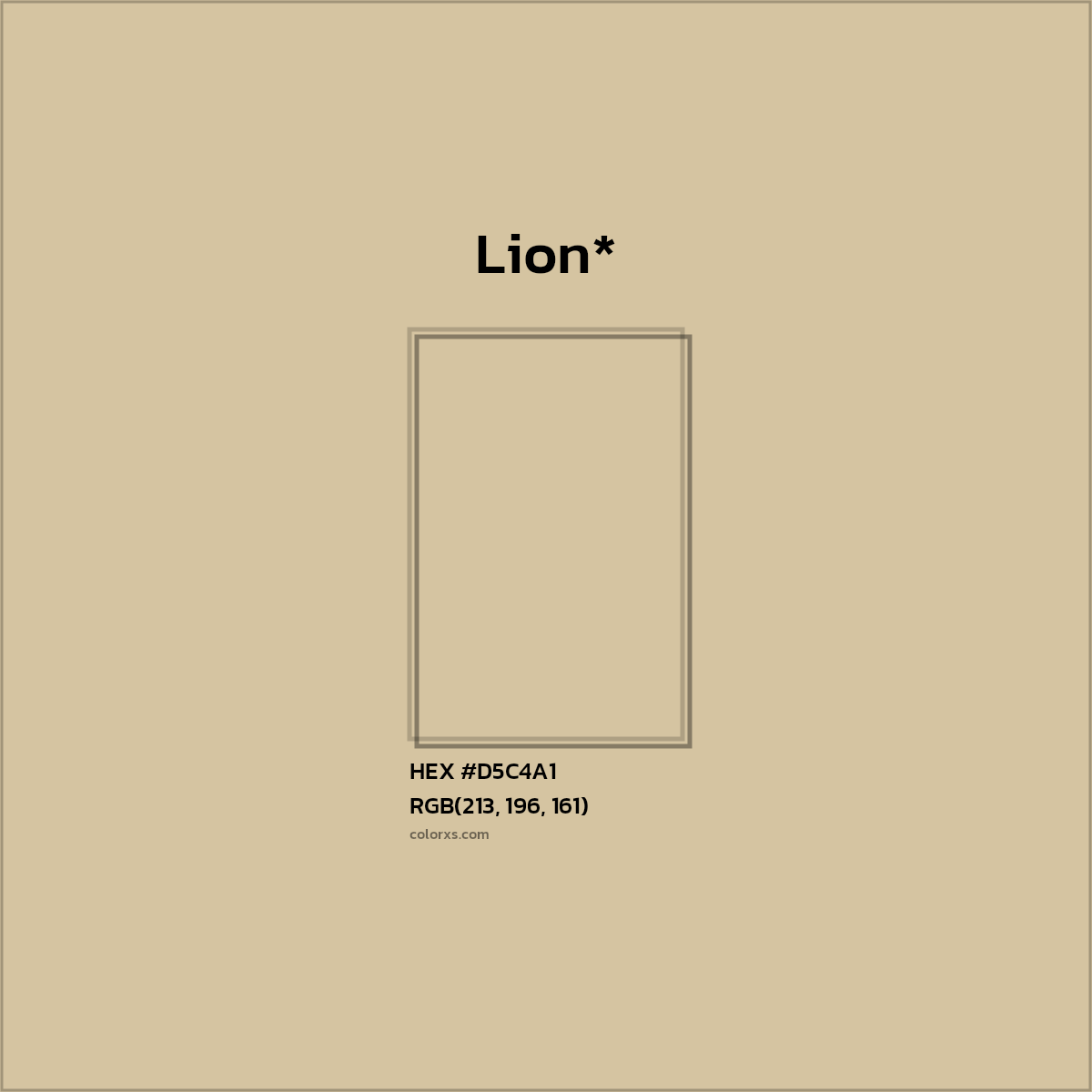 HEX #D5C4A1 Color Name, Color Code, Palettes, Similar Paints, Images