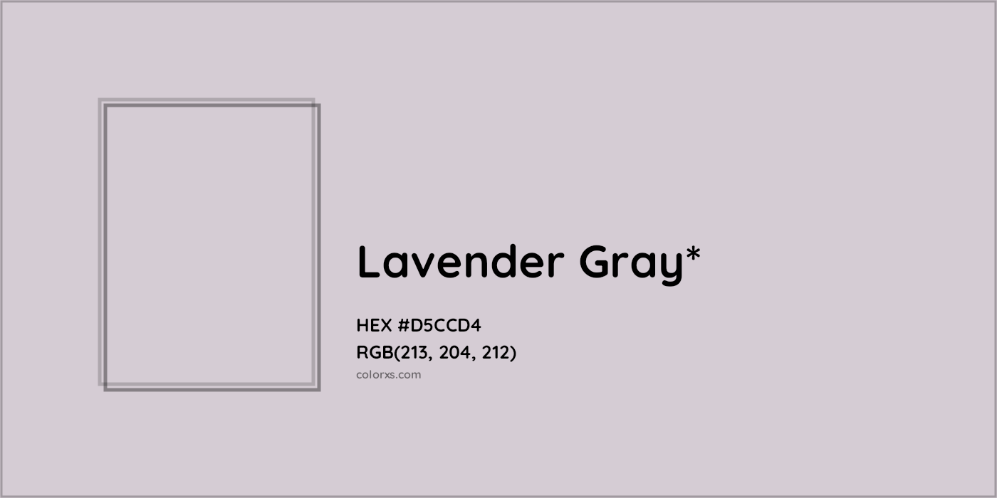 HEX #D5CCD4 Color Name, Color Code, Palettes, Similar Paints, Images