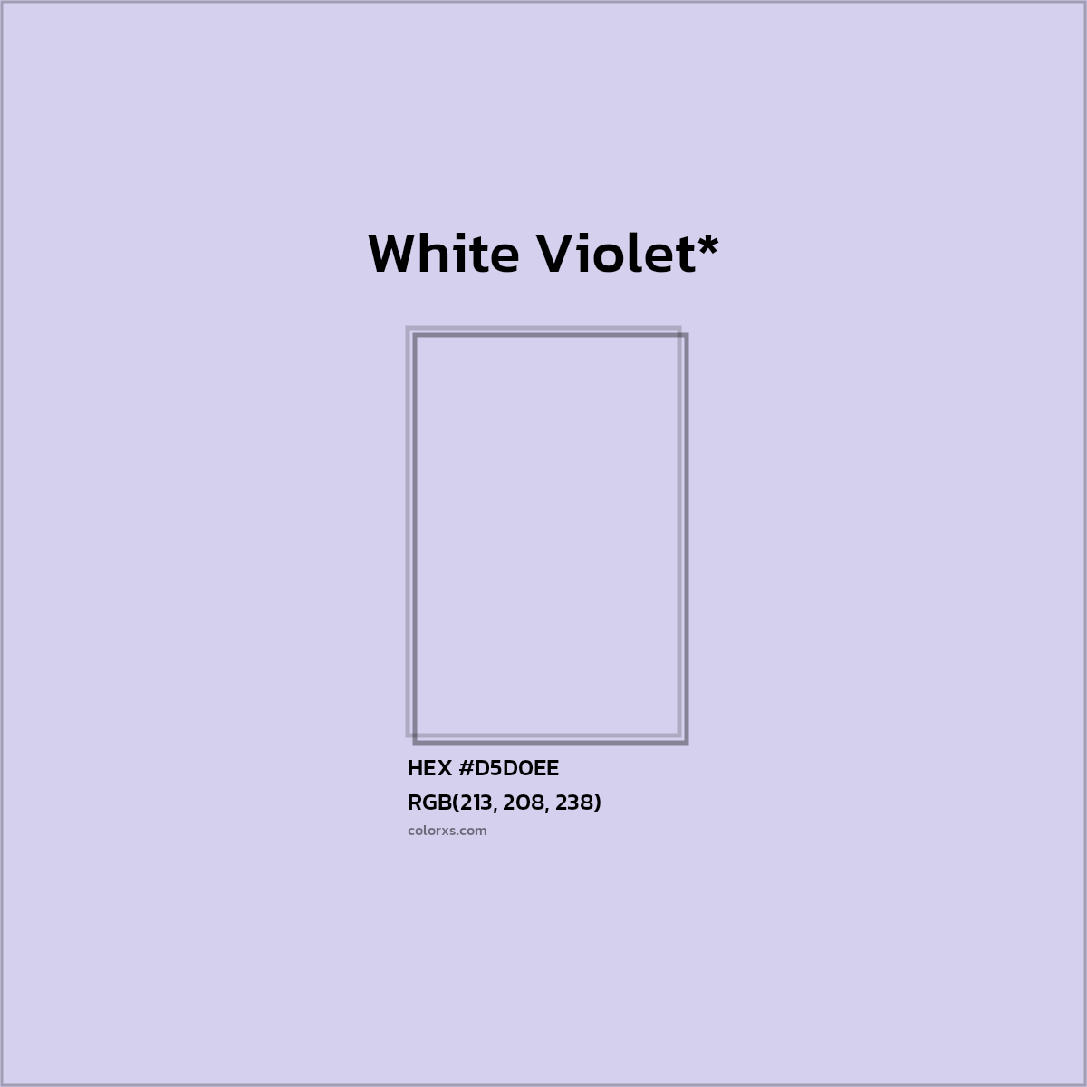 HEX #D5D0EE Color Name, Color Code, Palettes, Similar Paints, Images