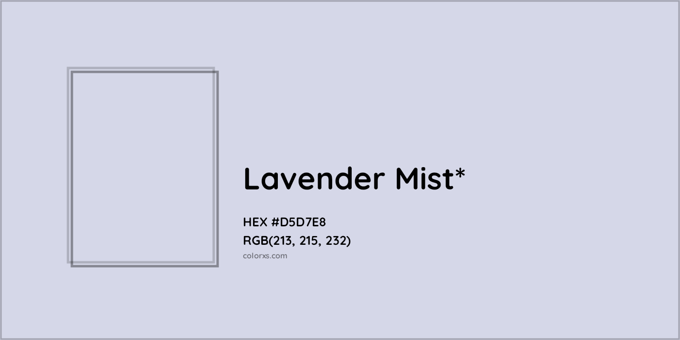 HEX #D5D7E8 Color Name, Color Code, Palettes, Similar Paints, Images