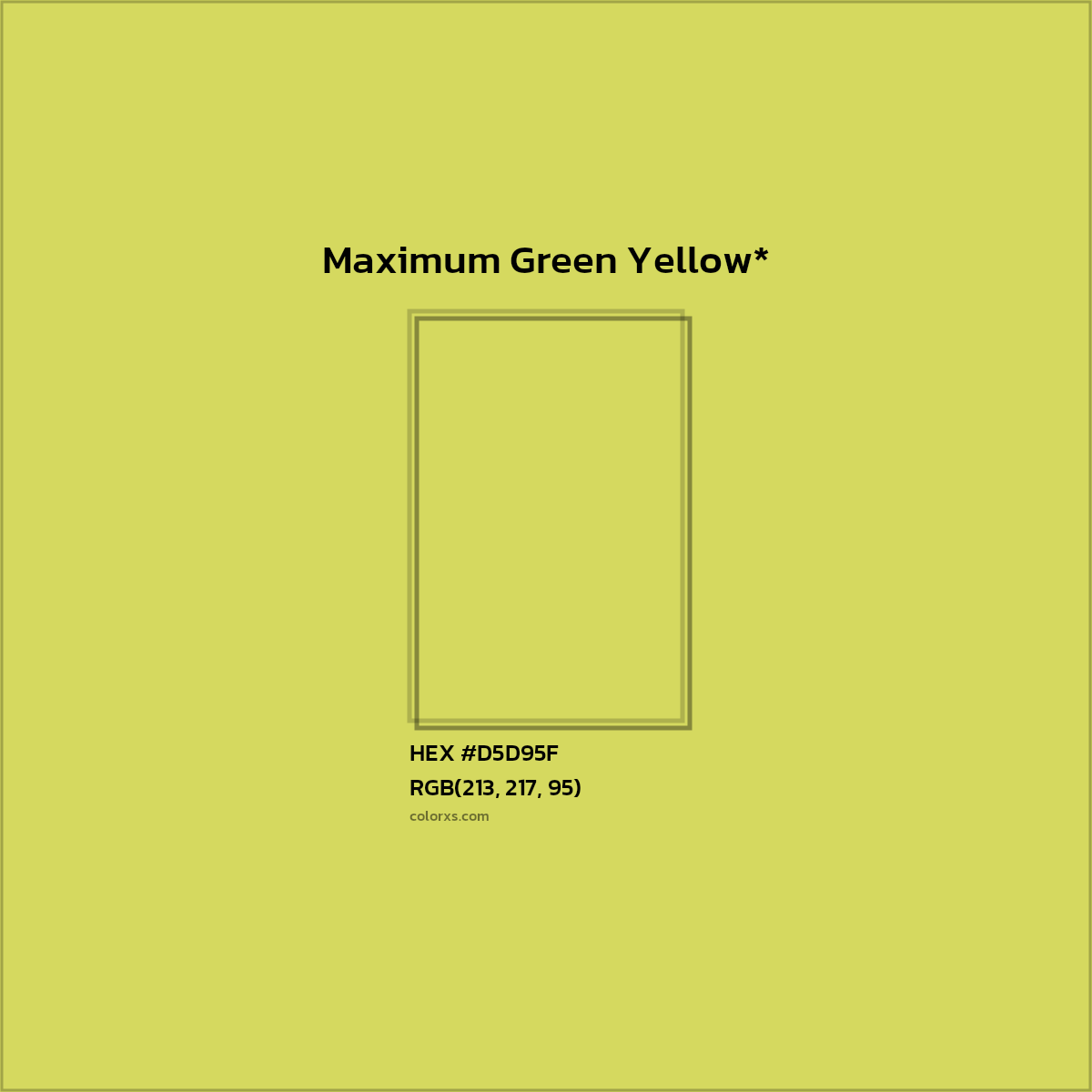 HEX #D5D95F Color Name, Color Code, Palettes, Similar Paints, Images