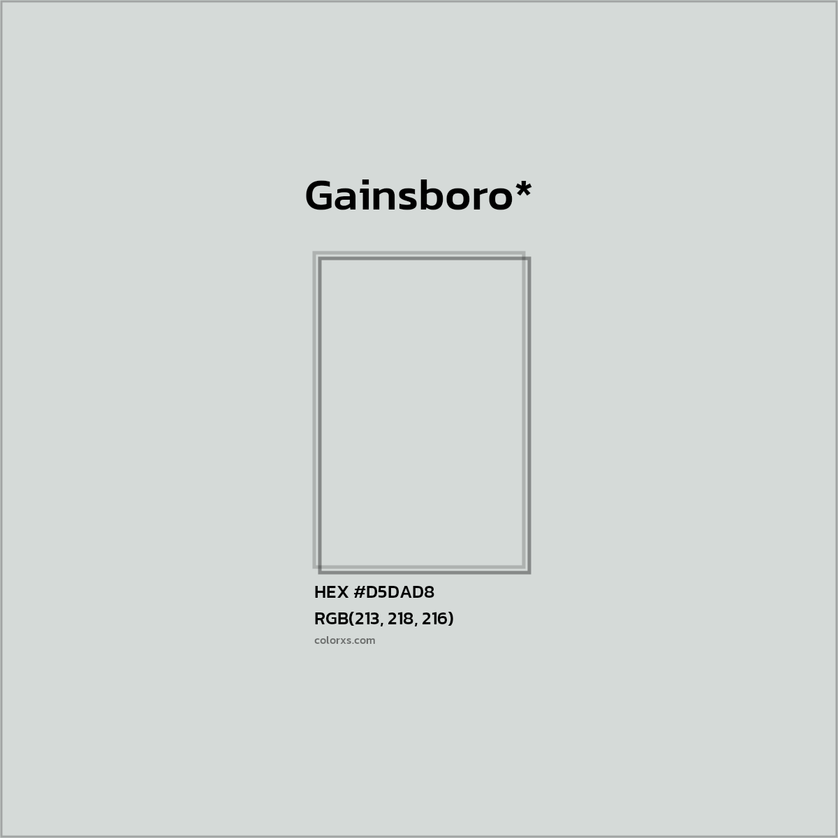 HEX #D5DAD8 Color Name, Color Code, Palettes, Similar Paints, Images