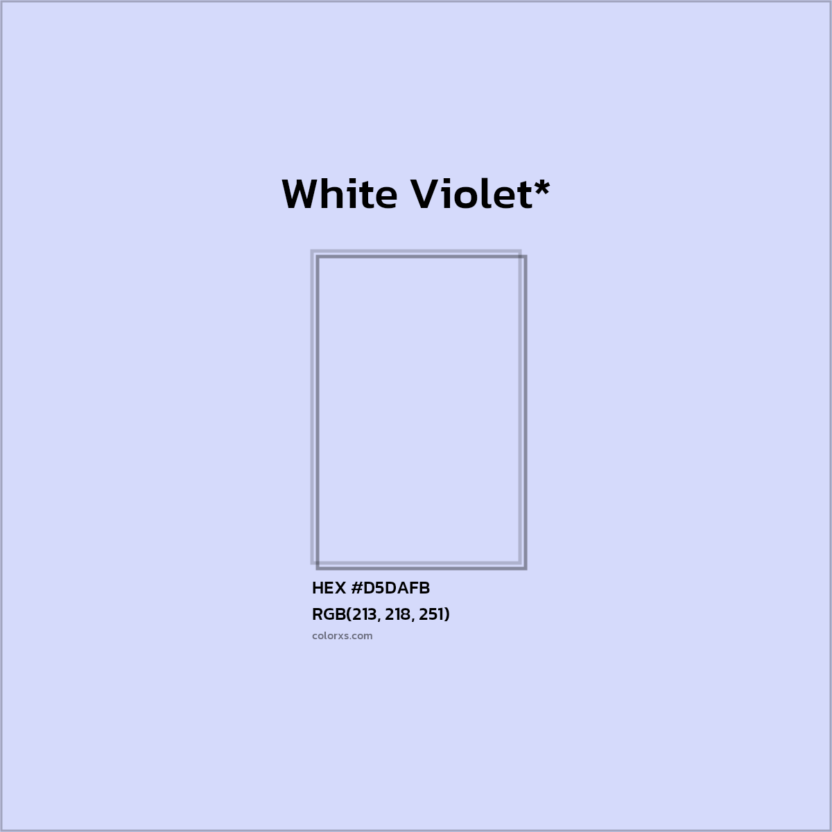 HEX #D5DAFB Color Name, Color Code, Palettes, Similar Paints, Images