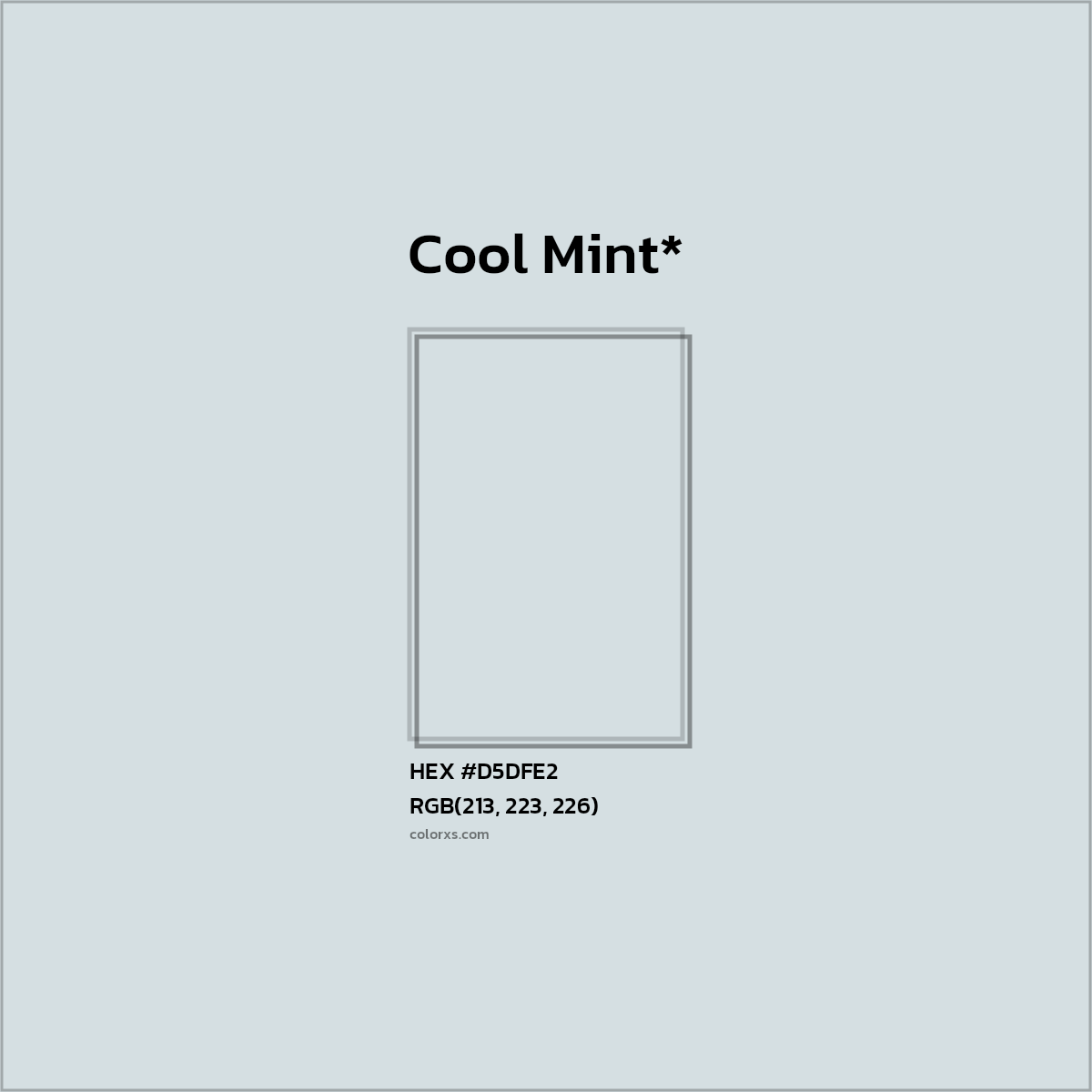 HEX #D5DFE2 Color Name, Color Code, Palettes, Similar Paints, Images