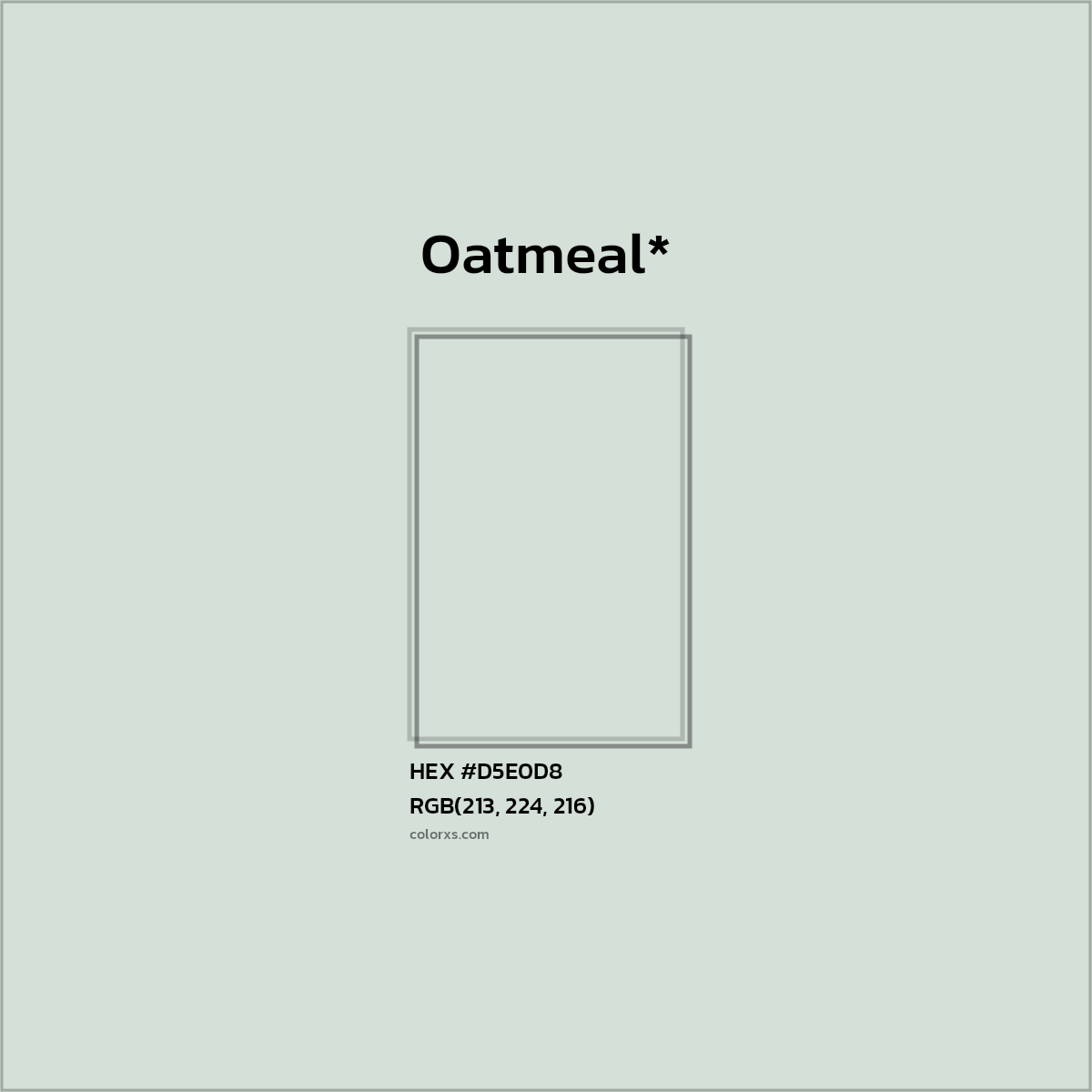 HEX #D5E0D8 Color Name, Color Code, Palettes, Similar Paints, Images
