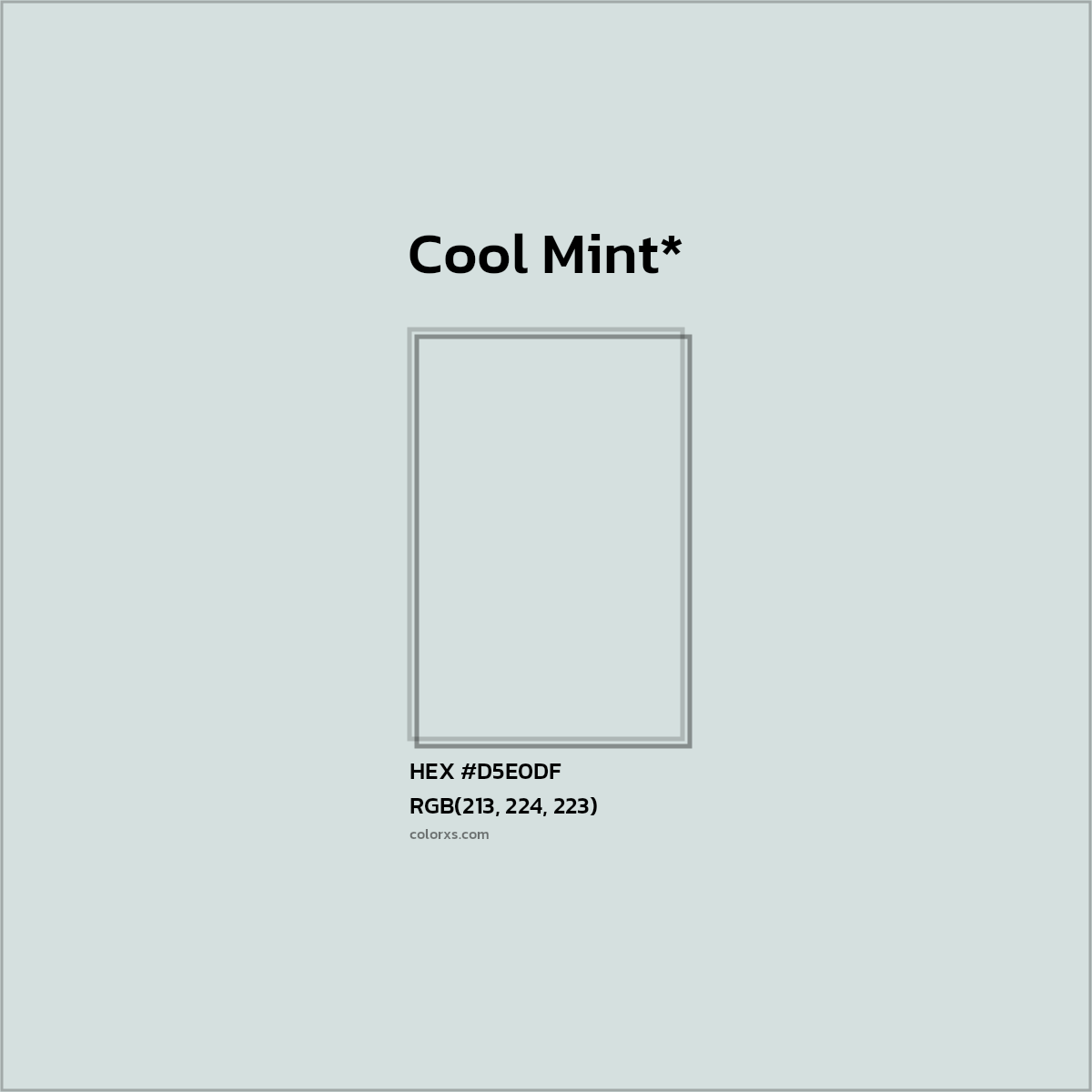 HEX #D5E0DF Color Name, Color Code, Palettes, Similar Paints, Images