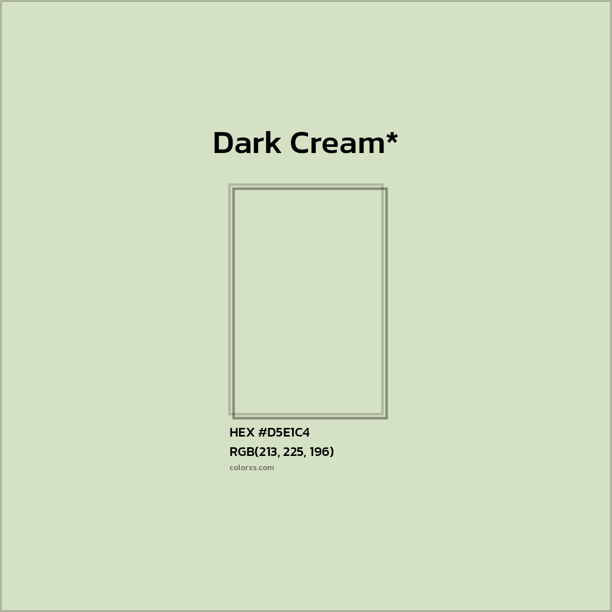 #D5E1C4 hex color. RGB, RYB, CMYK, HSL, HSV codes and color conversions. Matching color names, palettes, paints.