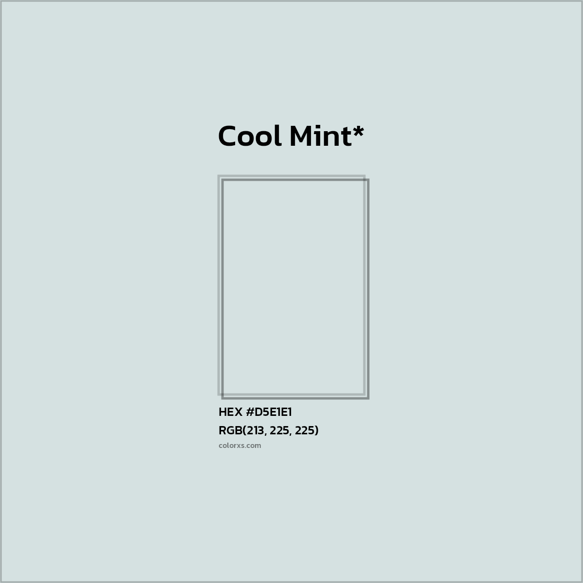 HEX #D5E1E1 Color Name, Color Code, Palettes, Similar Paints, Images