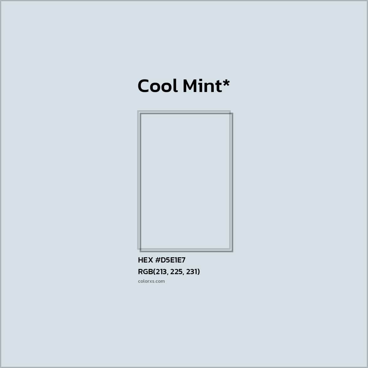 HEX #D5E1E7 Color Name, Color Code, Palettes, Similar Paints, Images