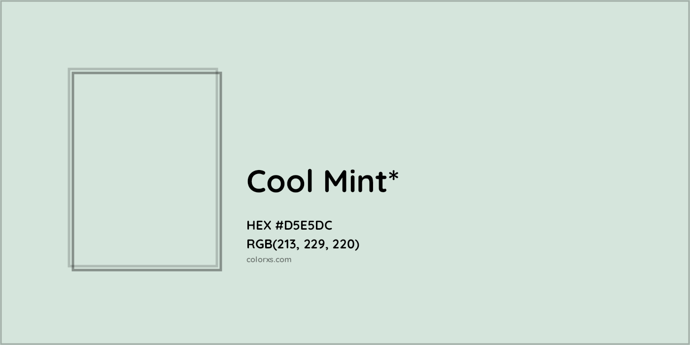 HEX #D5E5DC Color Name, Color Code, Palettes, Similar Paints, Images