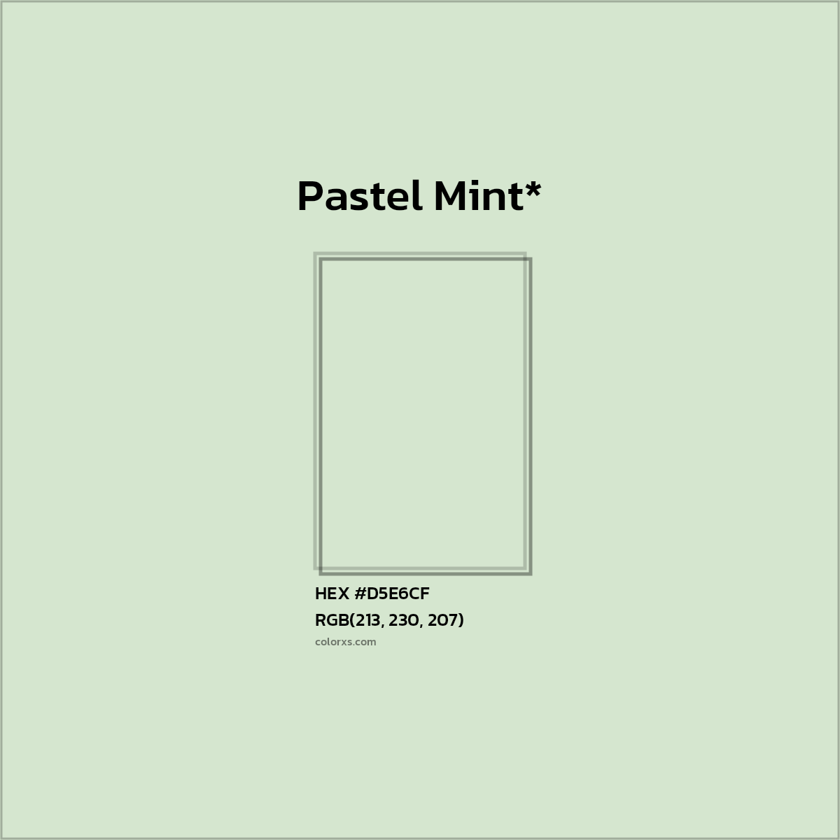 HEX #D5E6CF Color Name, Color Code, Palettes, Similar Paints, Images