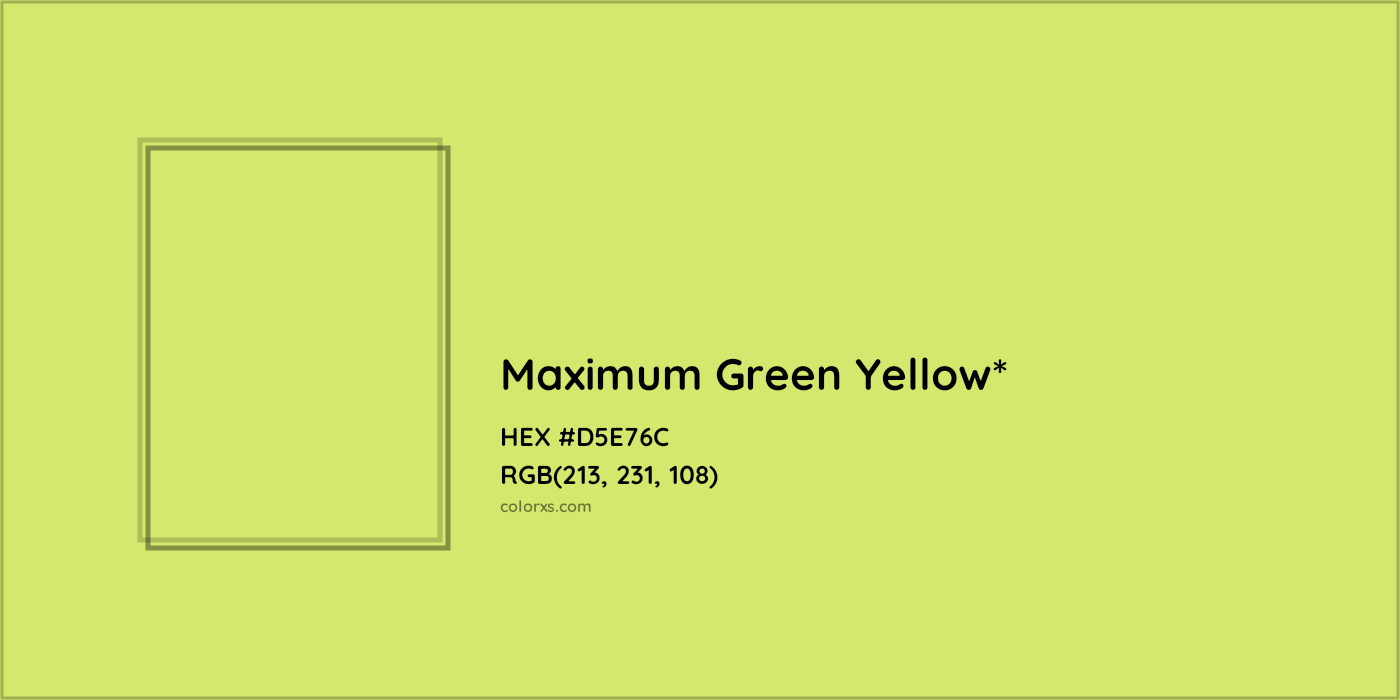 HEX #D5E76C Color Name, Color Code, Palettes, Similar Paints, Images