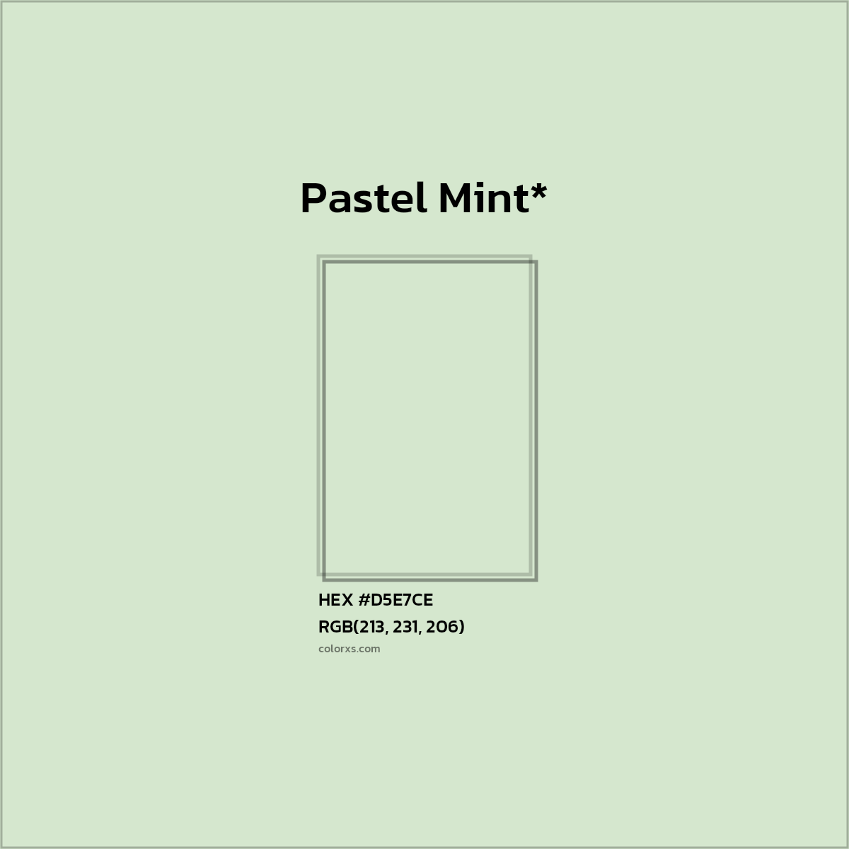 HEX #D5E7CE Color Name, Color Code, Palettes, Similar Paints, Images