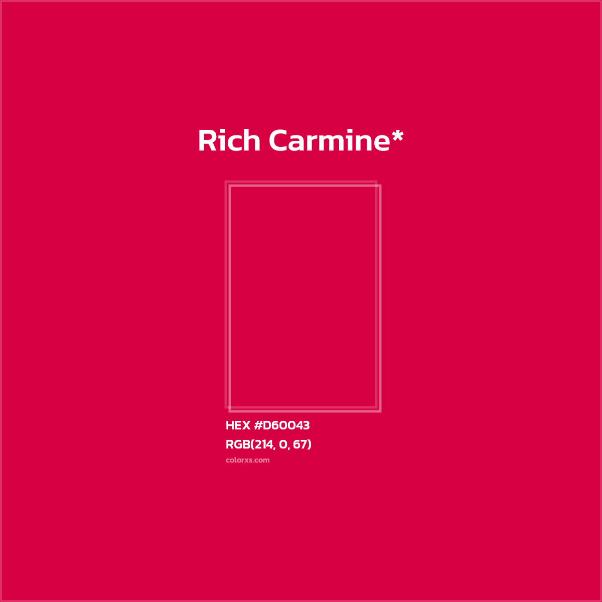 HEX #D60043 Color Name, Color Code, Palettes, Similar Paints, Images