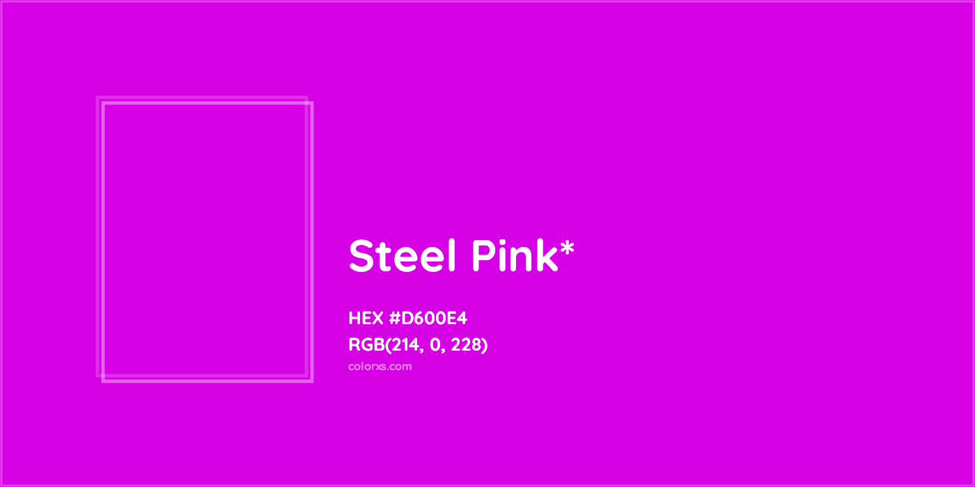 HEX #D600E4 Color Name, Color Code, Palettes, Similar Paints, Images